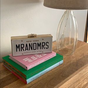 Kate Spade License Plate Clutch MrAndMrs
